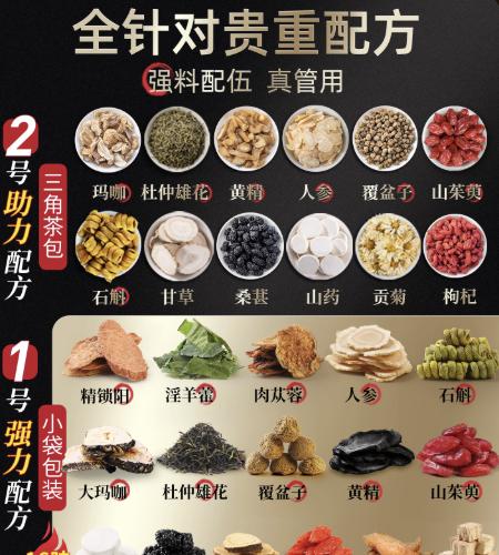 五宝茶养生茶八宝茶人参黄精枸杞茶熬夜男性男人肾精补品茶包肾茶